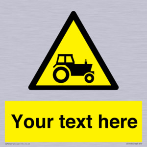 Custom warning farm machinery